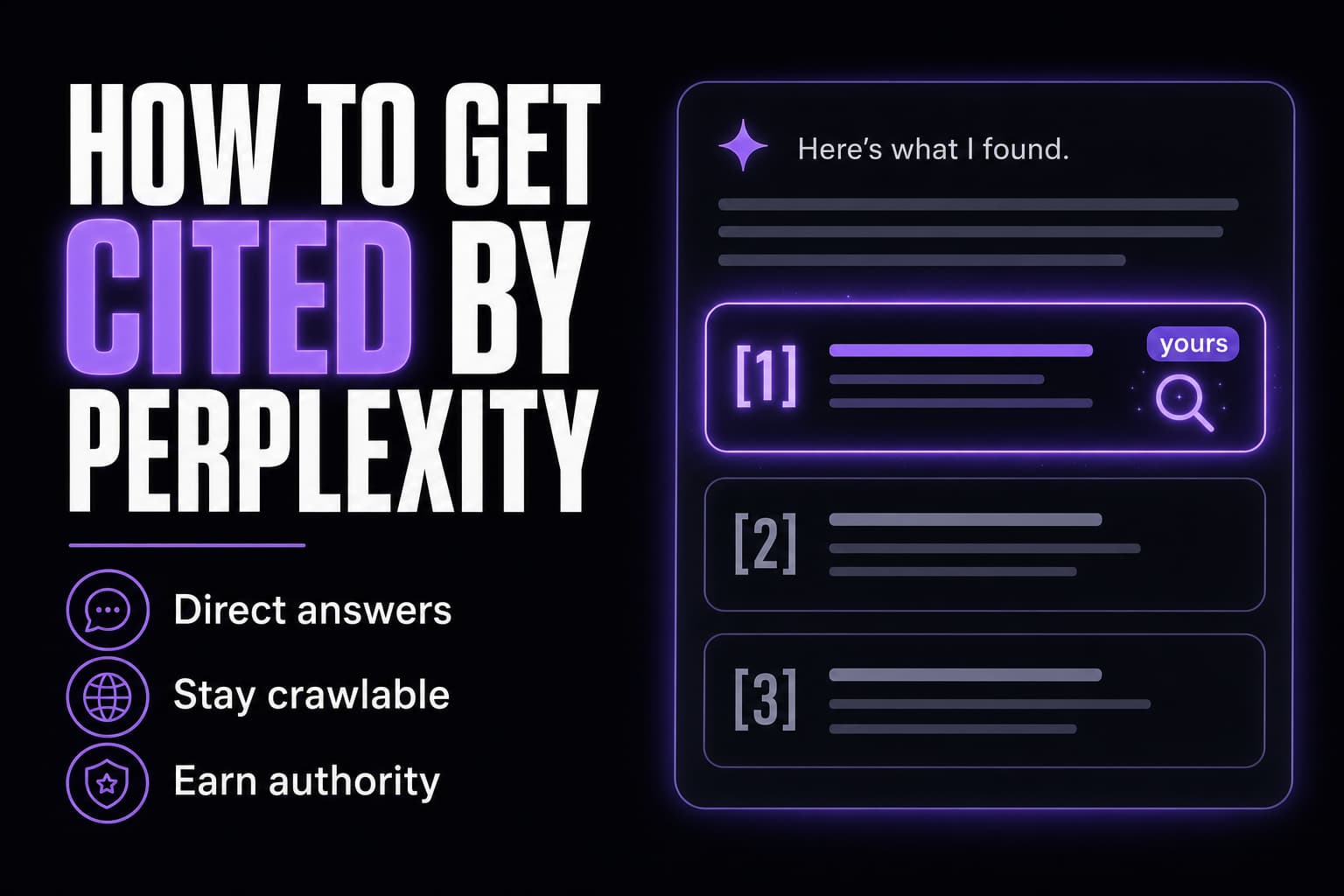 How to get cited by Perplexity