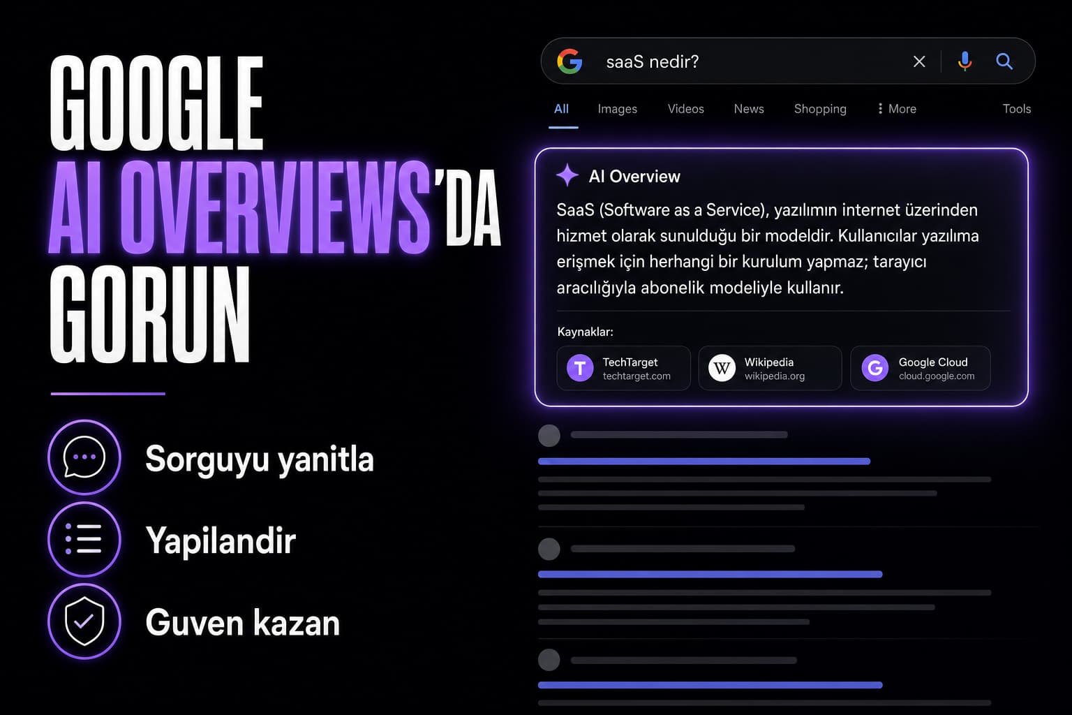 Google AI Overviews'da nasıl görünürsünüz