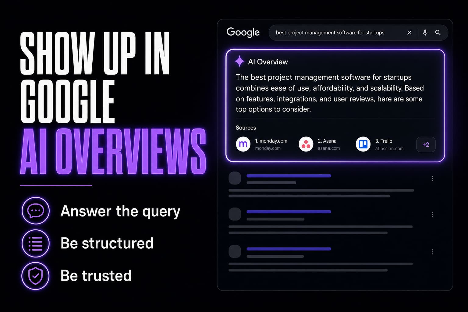 How to show up in Google AI Overviews