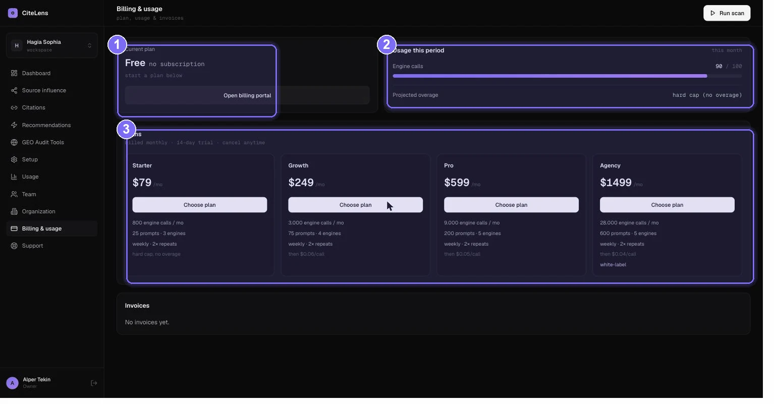 Billing & usage — Billing & usage.